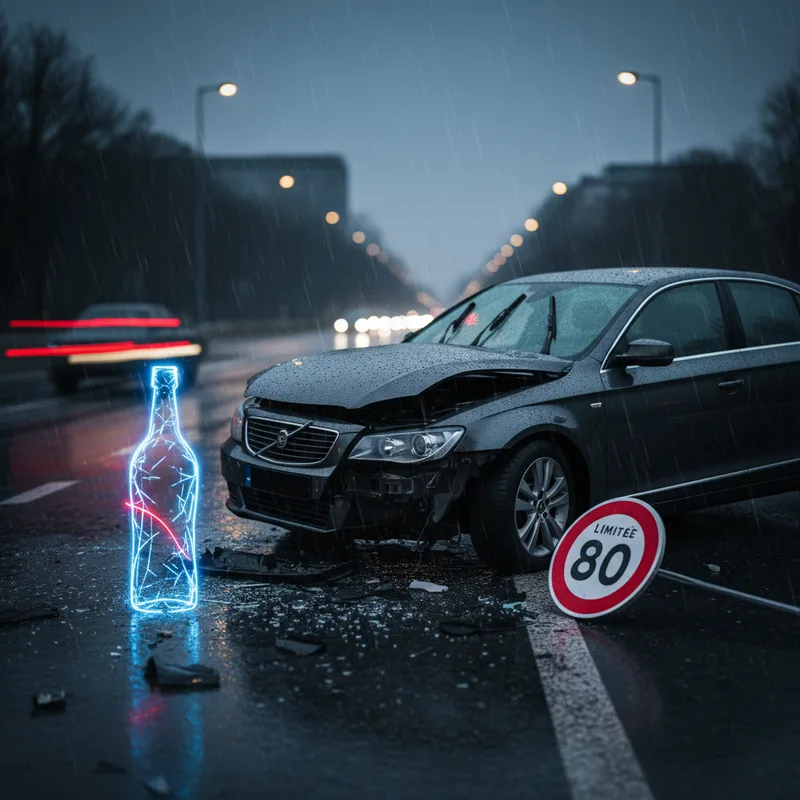 Les principales causes d'accidents de la route en France